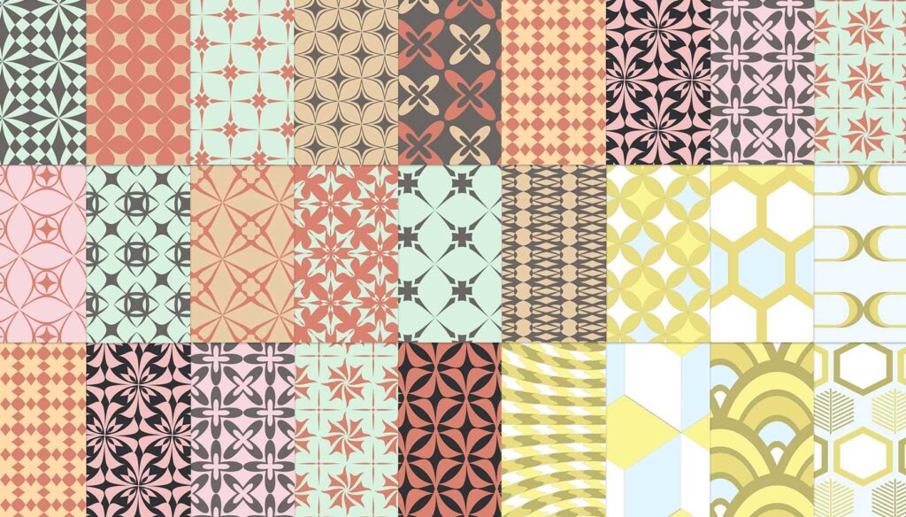 Free download: 25 free retro patterns