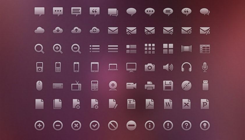 Free download: 120 vector glyph icons