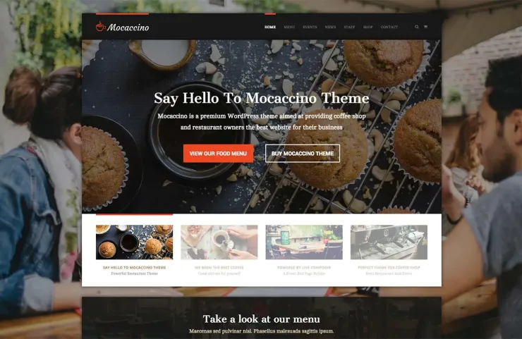 19 coffee shop themes for WordPress