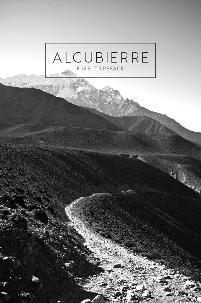 Free Download: Alcubierre Typeface
