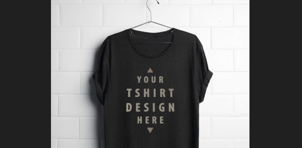 Free Download: Realistic Hanging T-Shirt Mockup