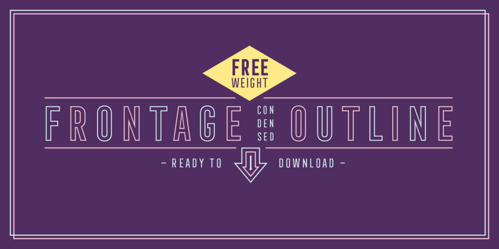 Free Download: Frontage Condensed Outline