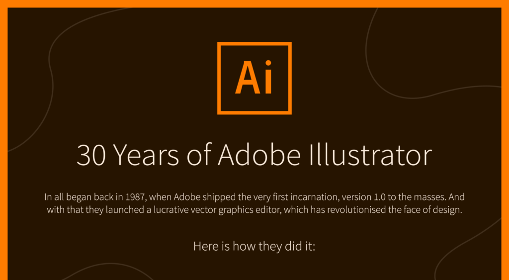 Infographic: Adobe Illustrator reaches 30