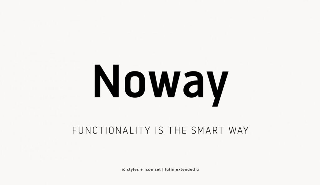 Free Download: Noway Regular & Italic