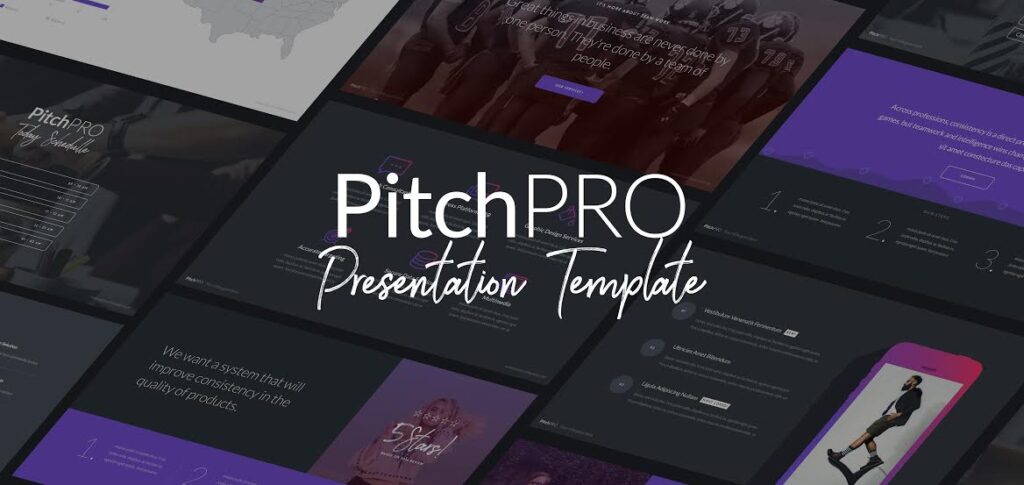 Free Download: PitchPRO Presentation Template with 50 Fully Editable Slides
