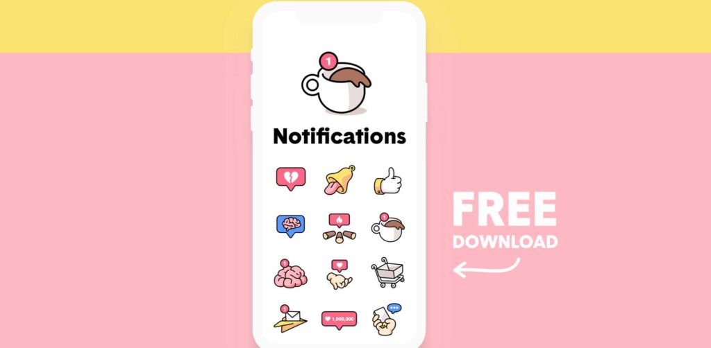 Free Download: Notification Icons – Adobe XD