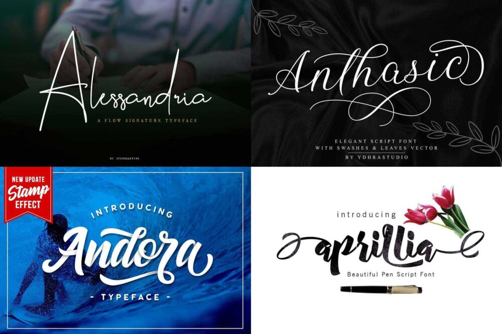 Free Download: 30 Script Fonts