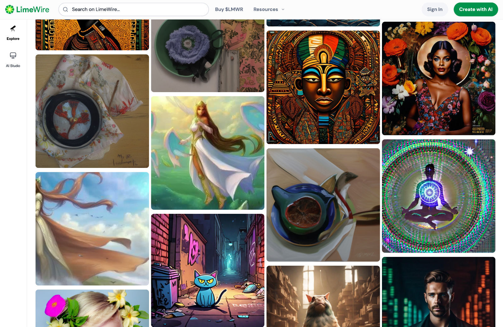 5 Best AI Text To Image Generators limewire3
