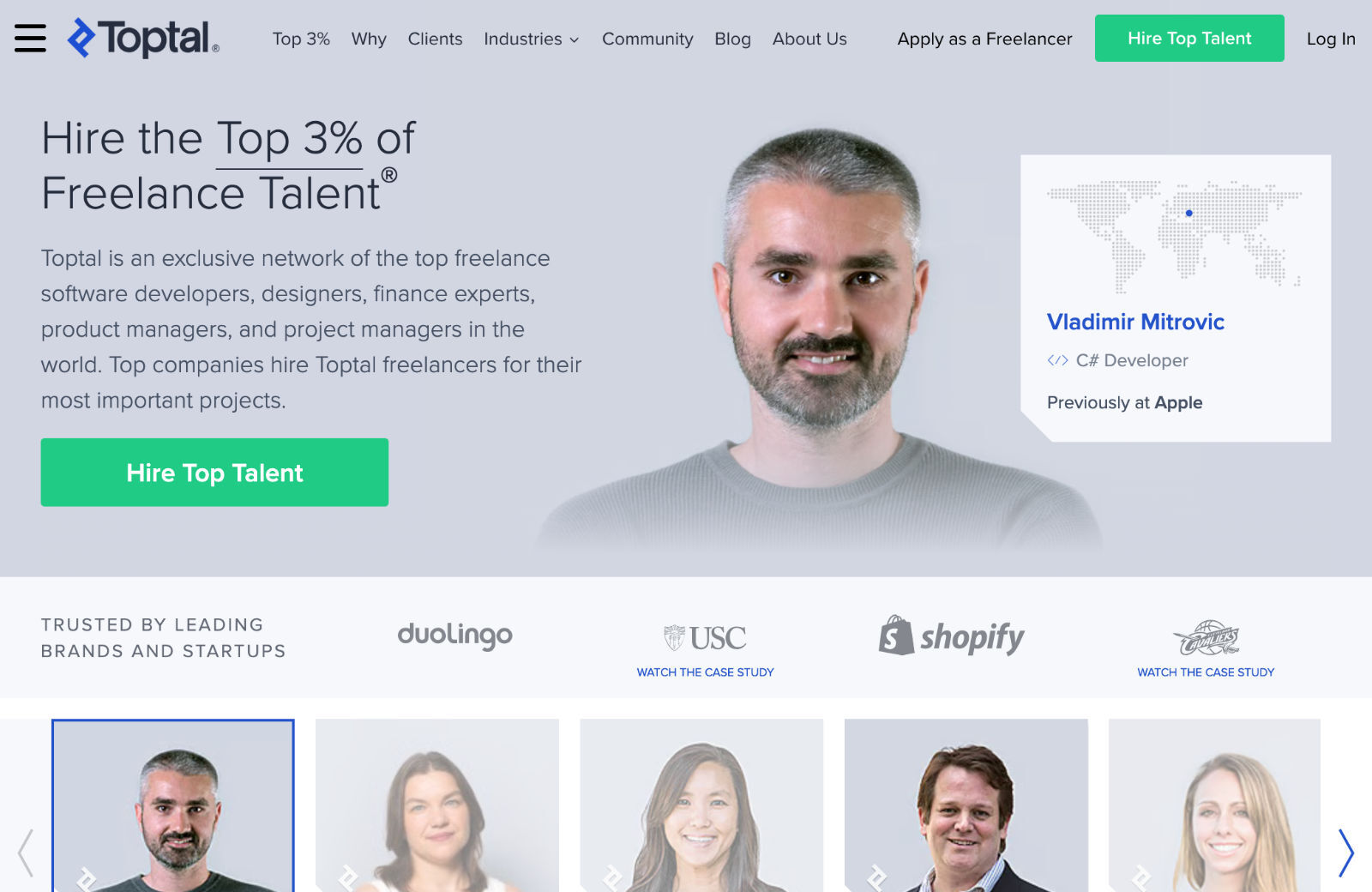 6 Best LinkedIn Alternatives for Creative Freelancers & Agencies 04 toptal