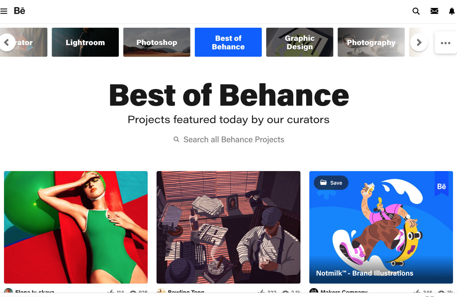 6 Best LinkedIn Alternatives for Creative Freelancers & Agencies 02 behance