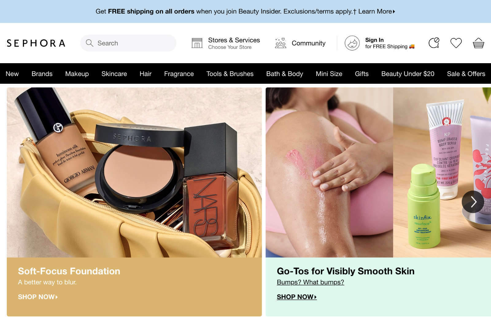 02 sephora navigation
