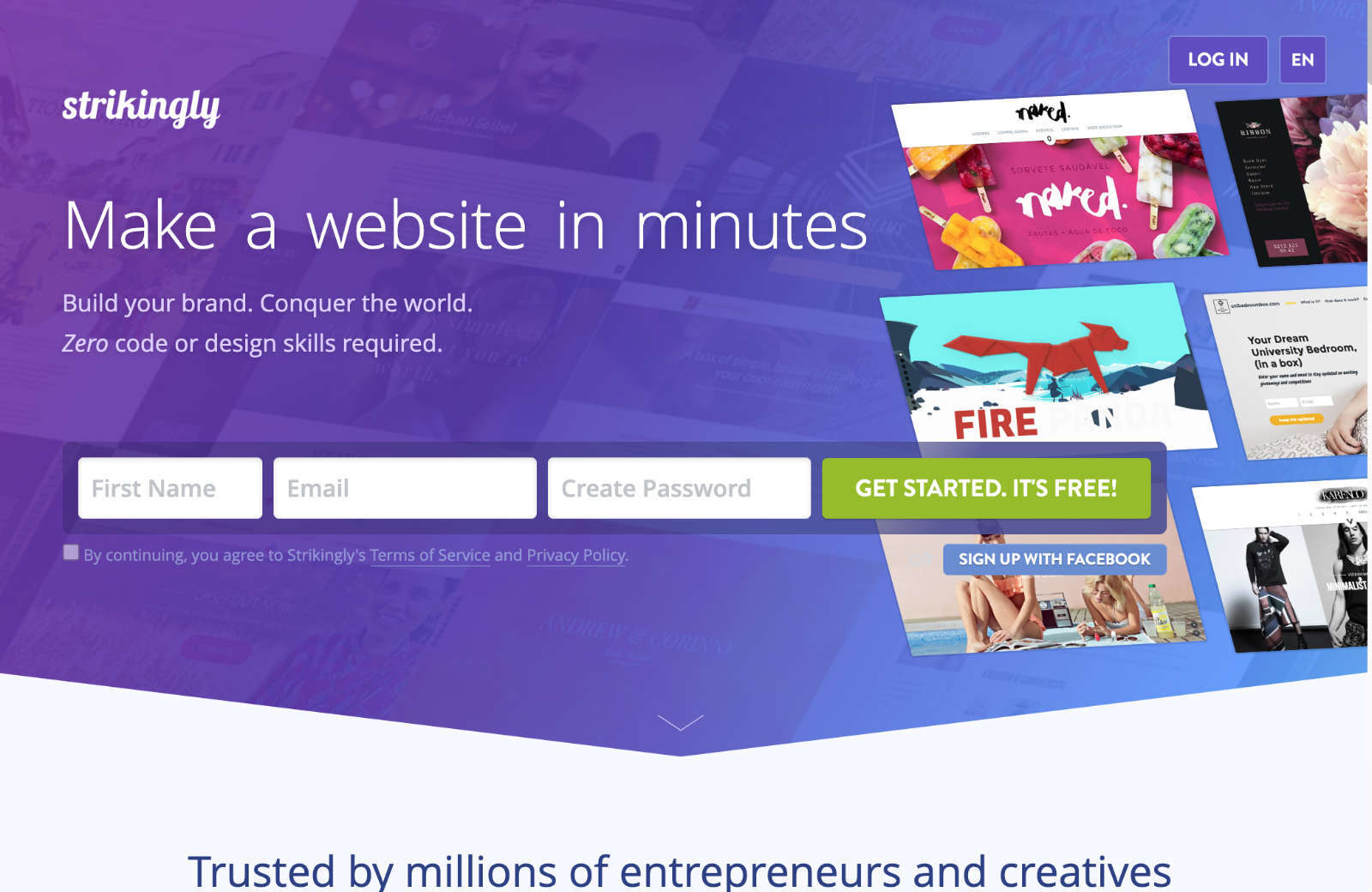 11 Free Website Builders to Try in 2023 08 strikingly
