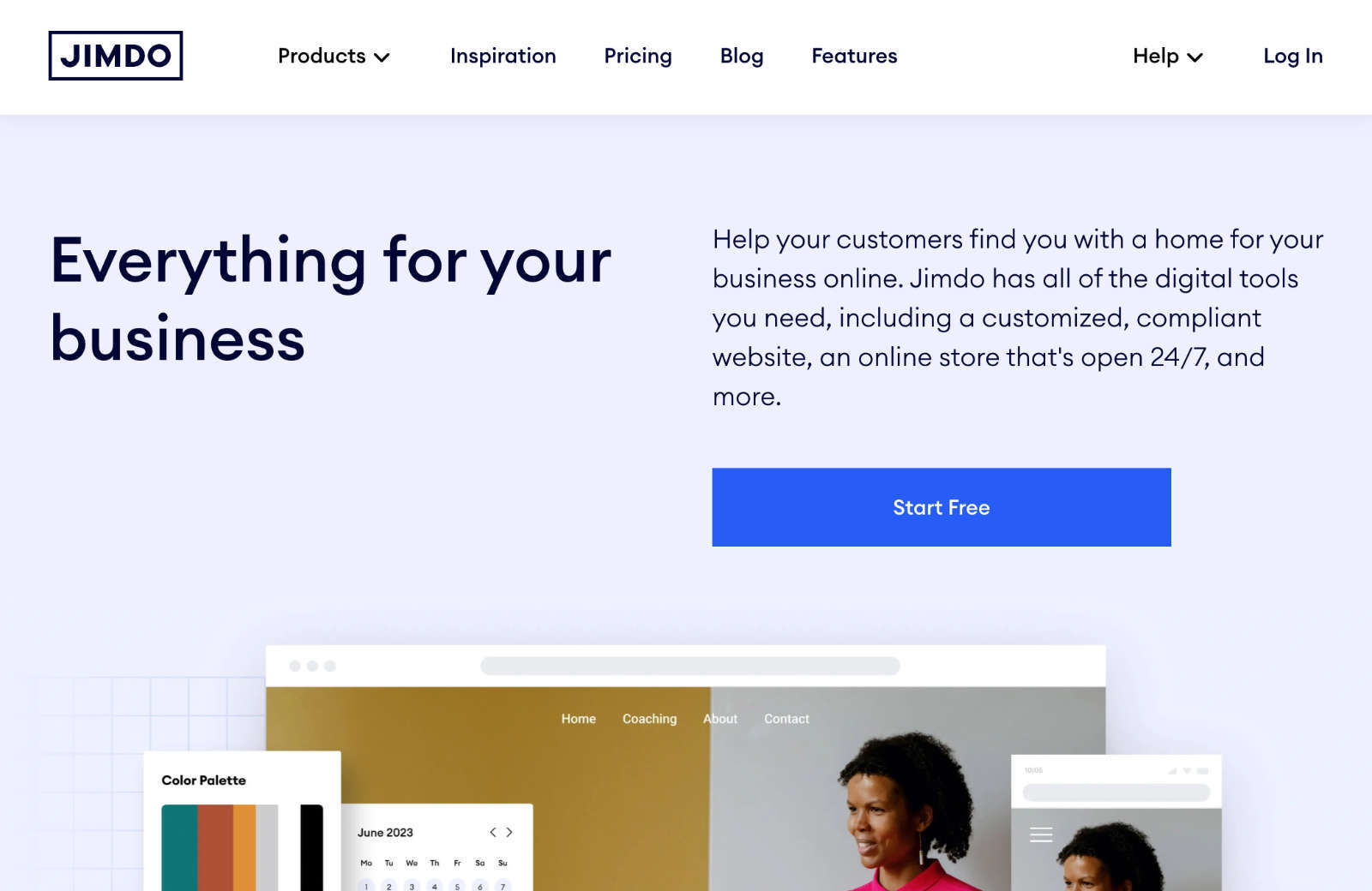 11 Free Website Builders to Try in 2023 05 jimdo