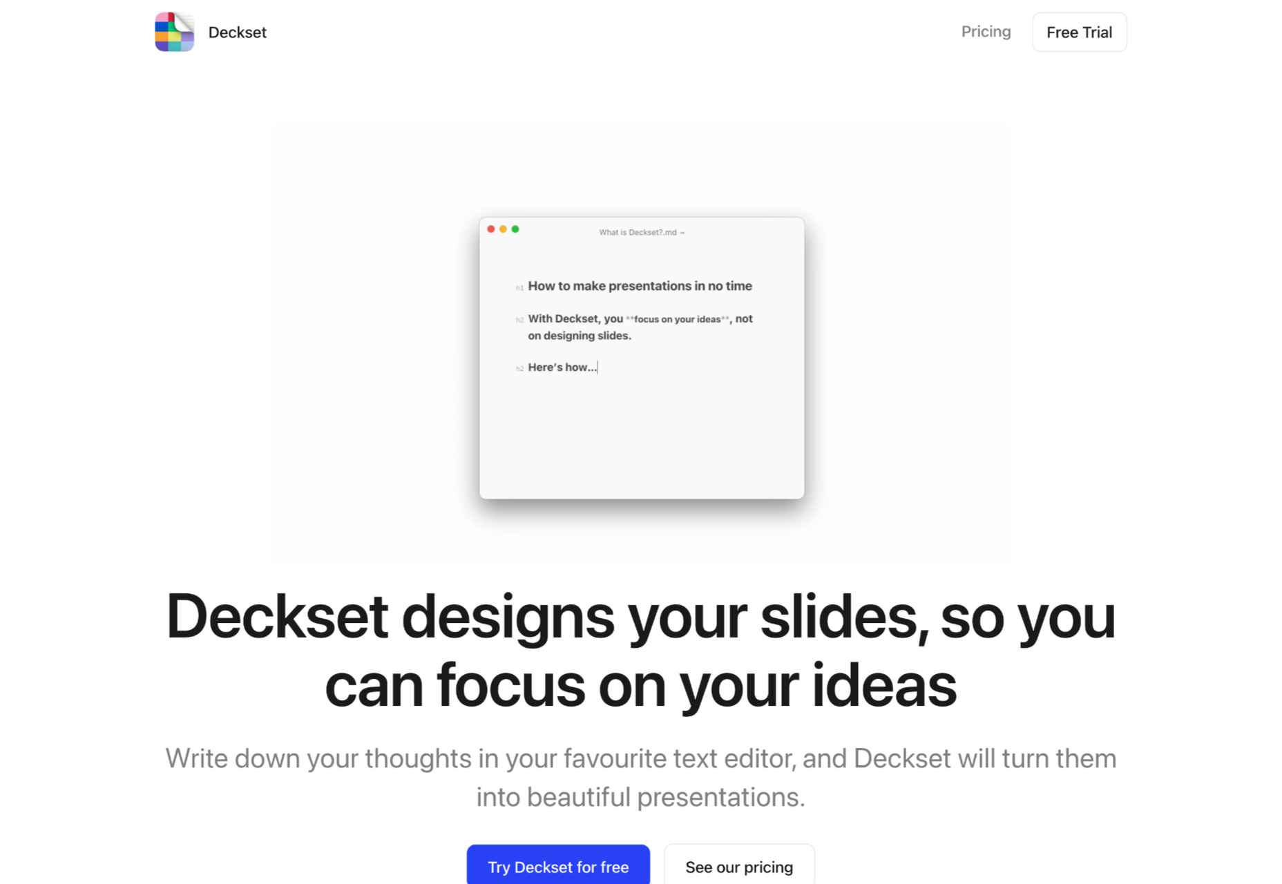Exciting New Tools for Designers, December 2022 deckset
