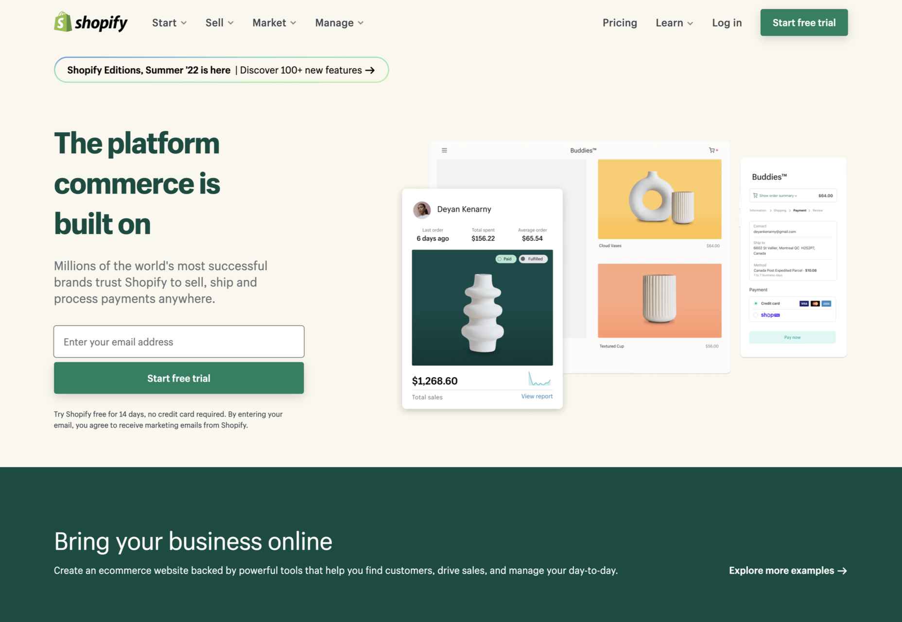 6 Best CMS Options for Web Designers in 2022 shopify 1