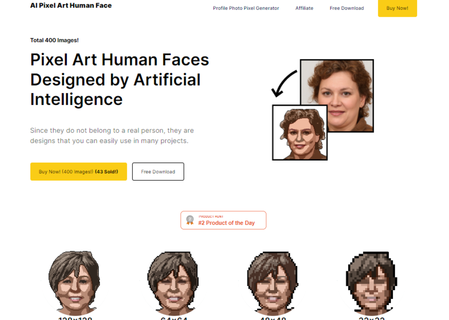Popular Design News of the Week: June 20, 2022 - June 26, 2022 AI Pixel Art Human Face