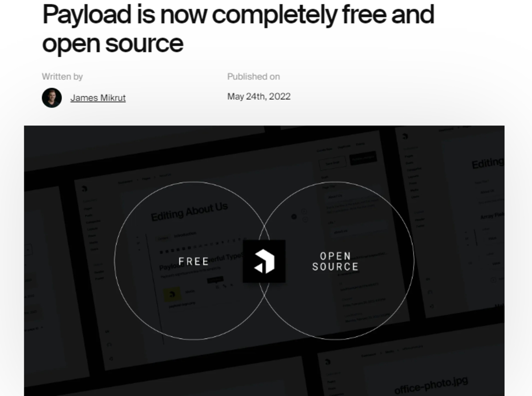 Popular Design News of the Week: May 30, 2022 - June 5, 2022 payload cms