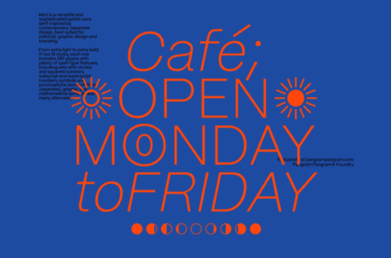 15 Best New Fonts, June 2022 Mori font