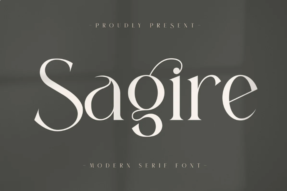 15 Best New Fonts, May 2022 sagire font may 2022