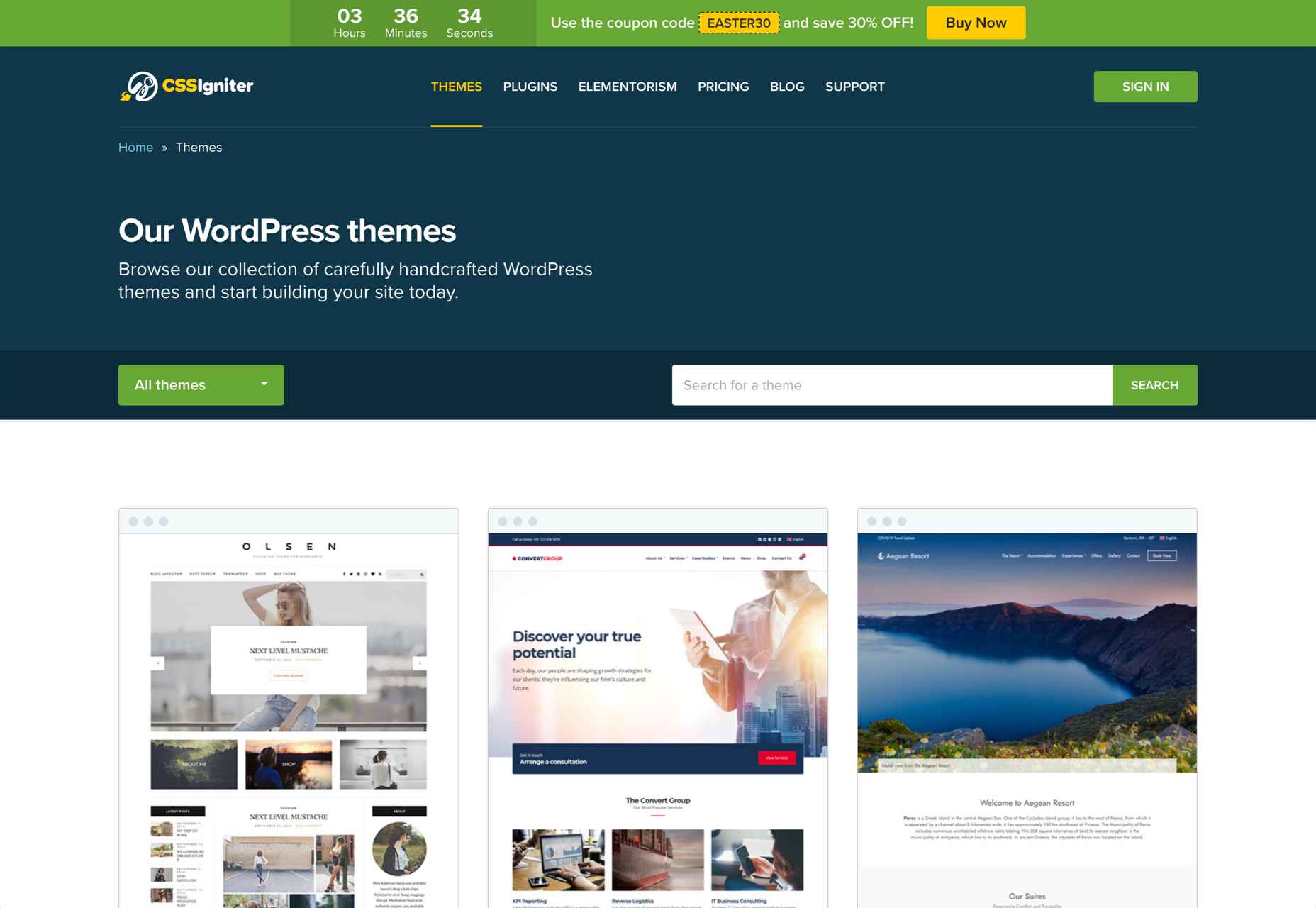 10 Best Places to Find Website Themes in 2022 05 cssigniter