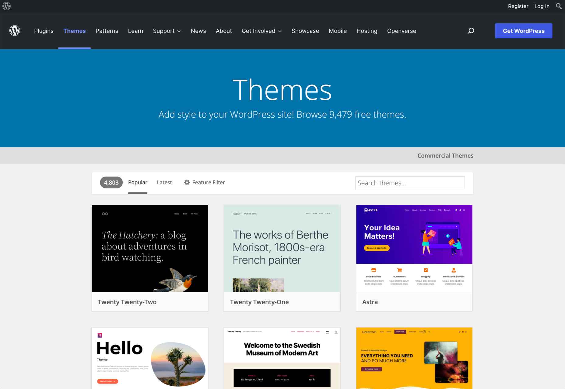 10 Best Places to Find Website Themes in 2022 06 wordpress