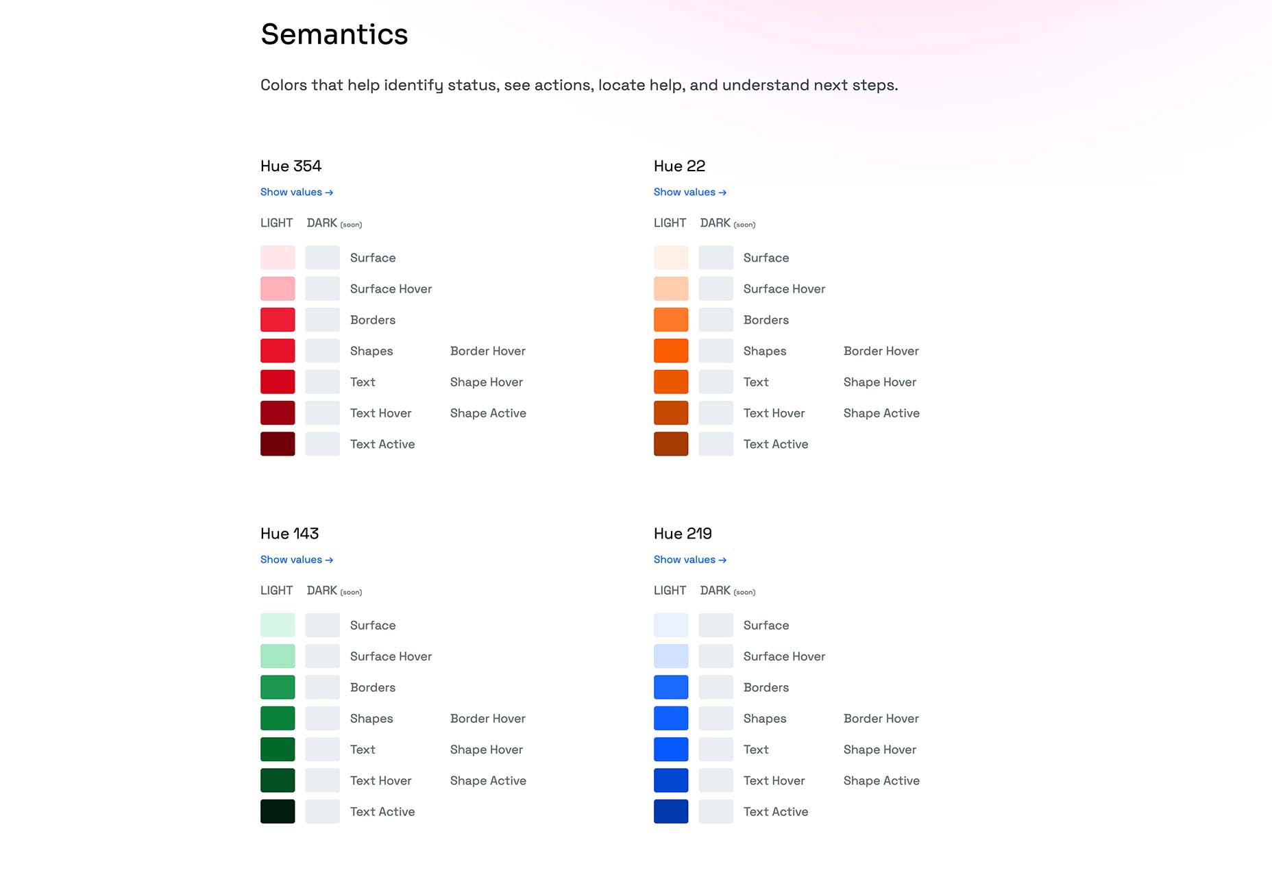Exciting New Tools For Designers, March 2022 color system