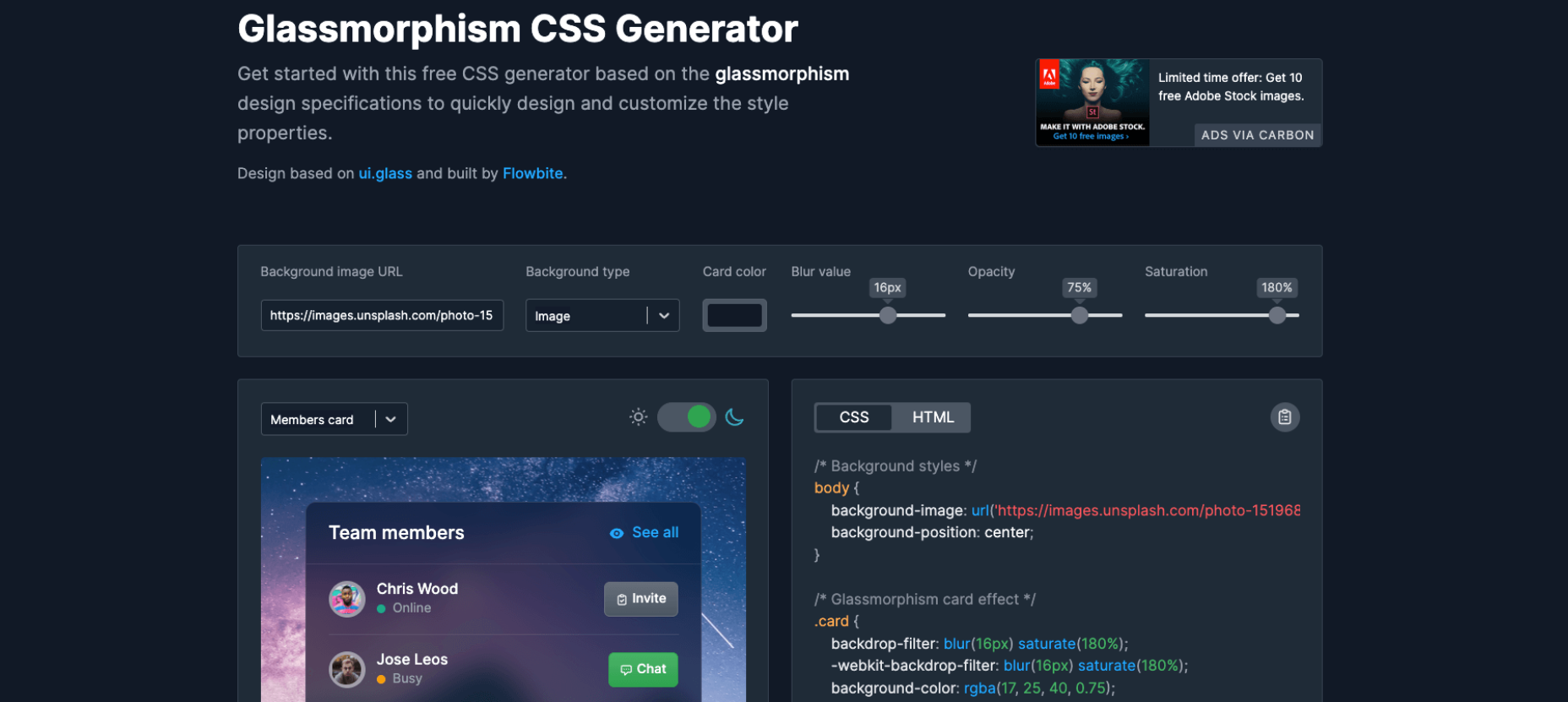 Popular Design News of the Week: February 21, 2022 - February 27, 2022 Glassmorphism CSS Generator