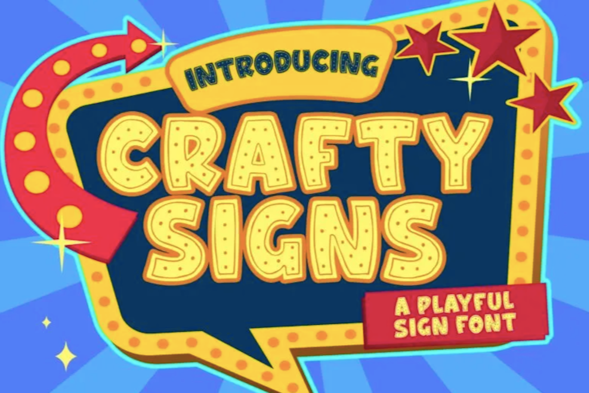 15 Best New Fonts, February 2022 Crafty Signs - one of the best new fonts for February 2022