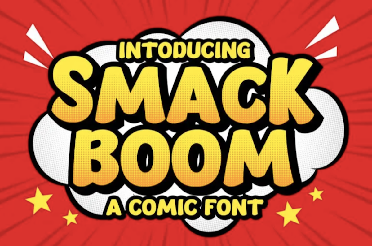 15 Best New Fonts, February 2022 Smack Boom comic font