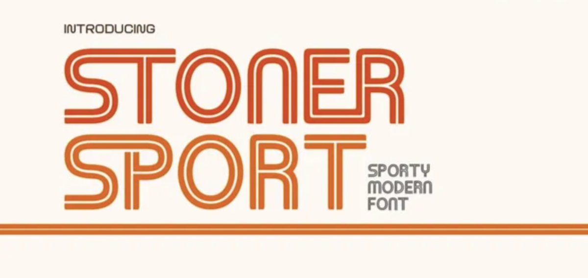 15 Best New Fonts, February 2022 Stoner Sport - a retro sports font