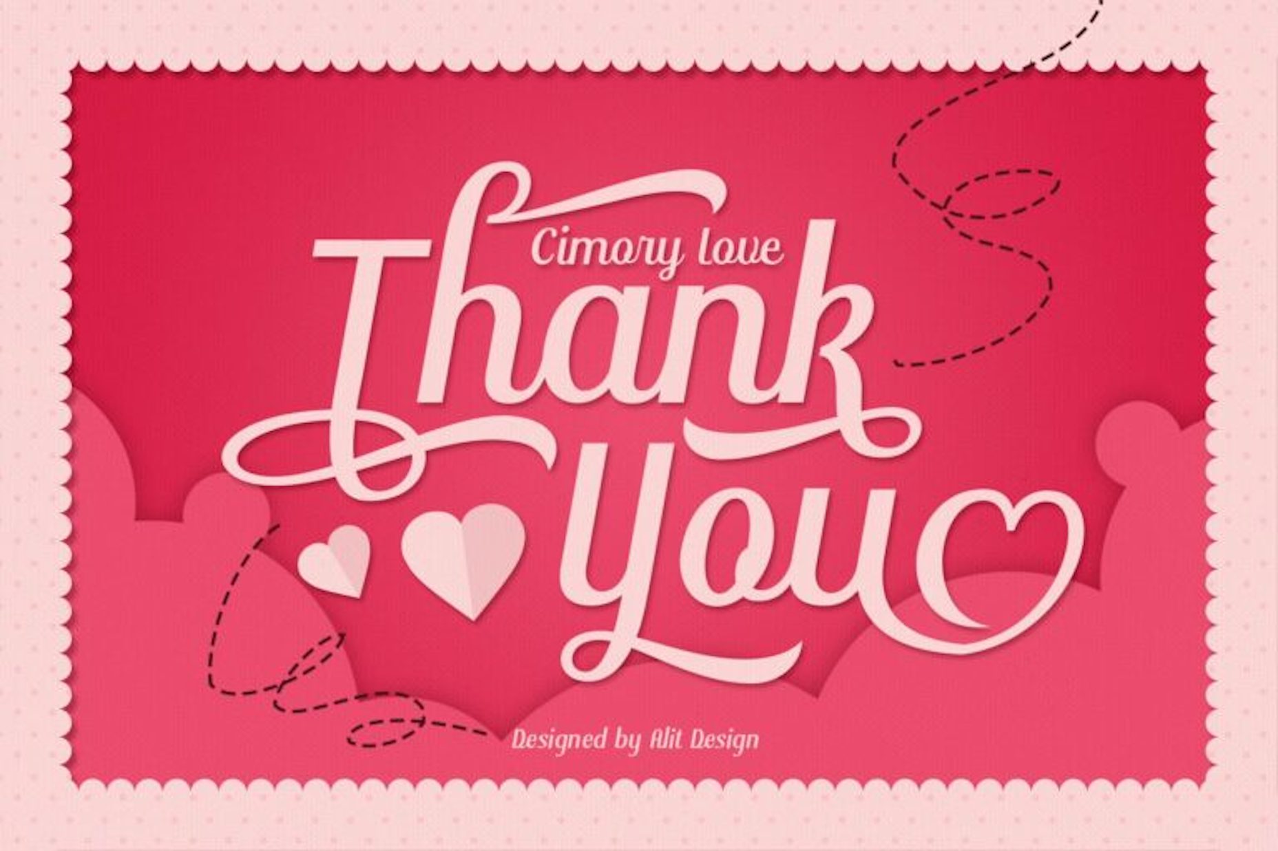 15 Best New Fonts, January 2022 Cimory Love - best new font for Valentine's Day