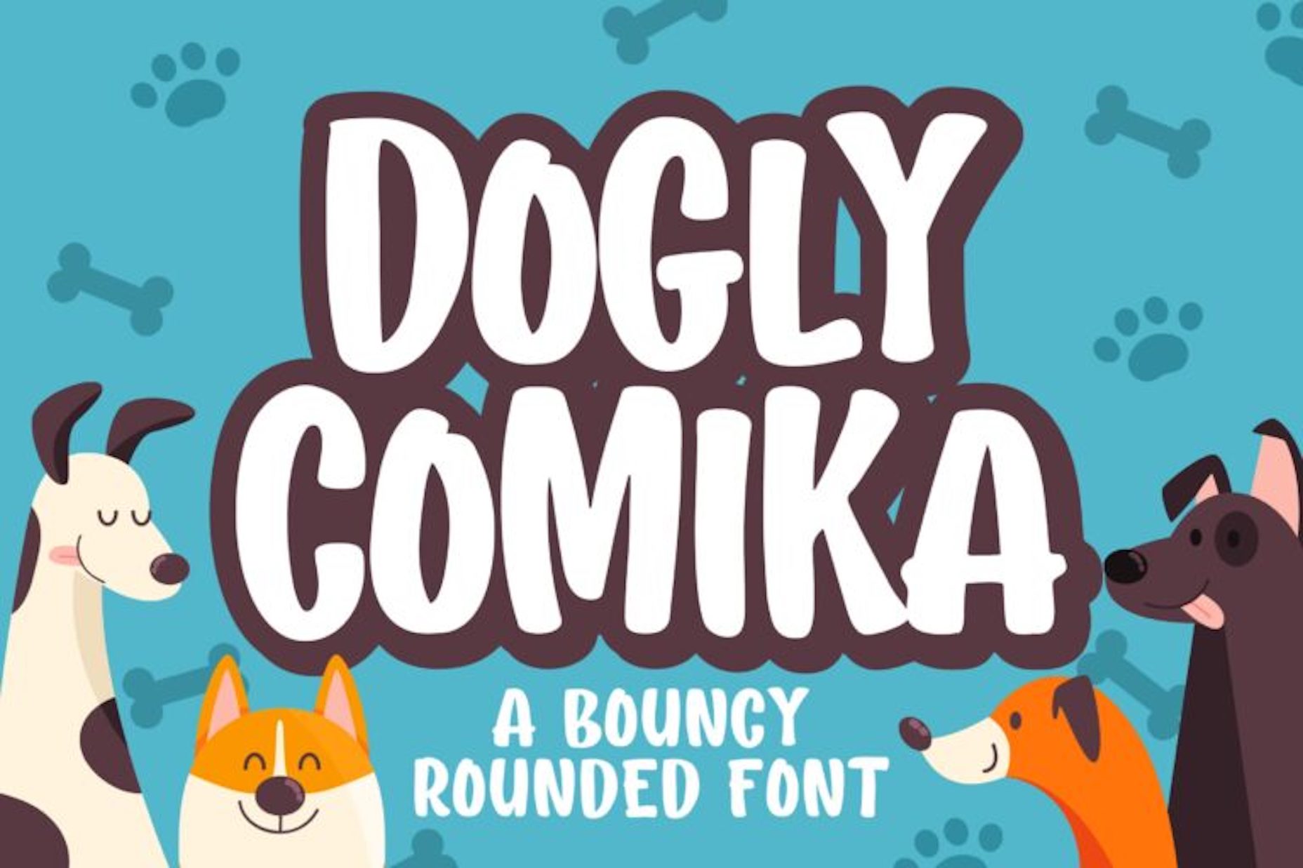 15 Best New Fonts, January 2022 Dogly Comika bubble font
