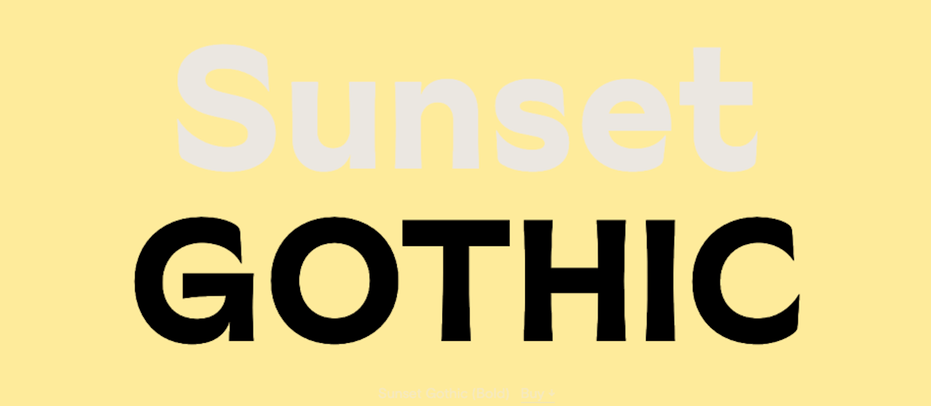 15 Best New Fonts, January 2022 Sunset Gothic font