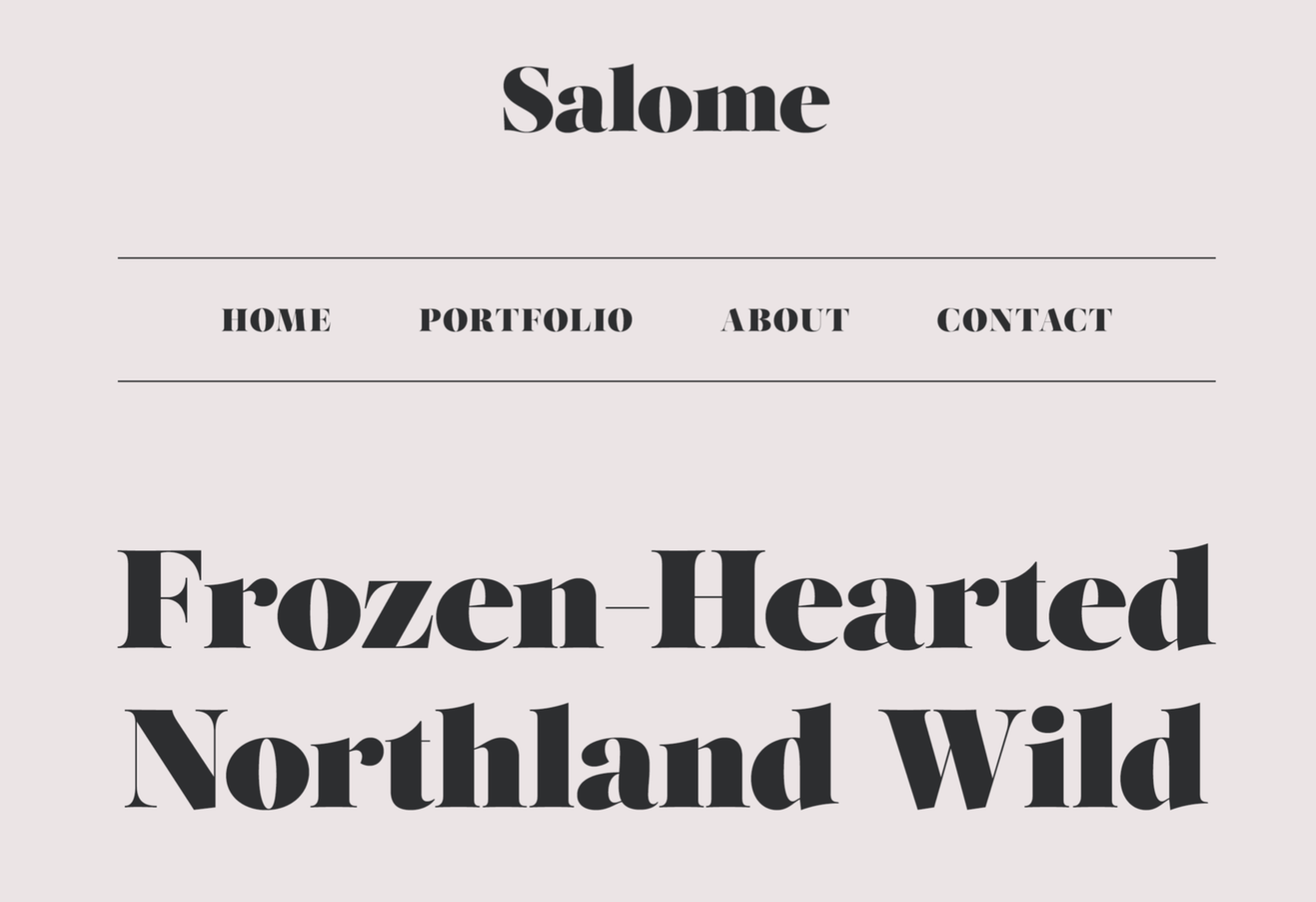 Typewolf’s Definitive Guide to Free Fonts salome