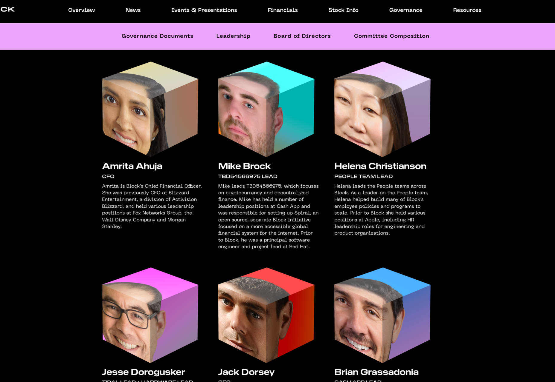 Square Rebrands as Block block team
