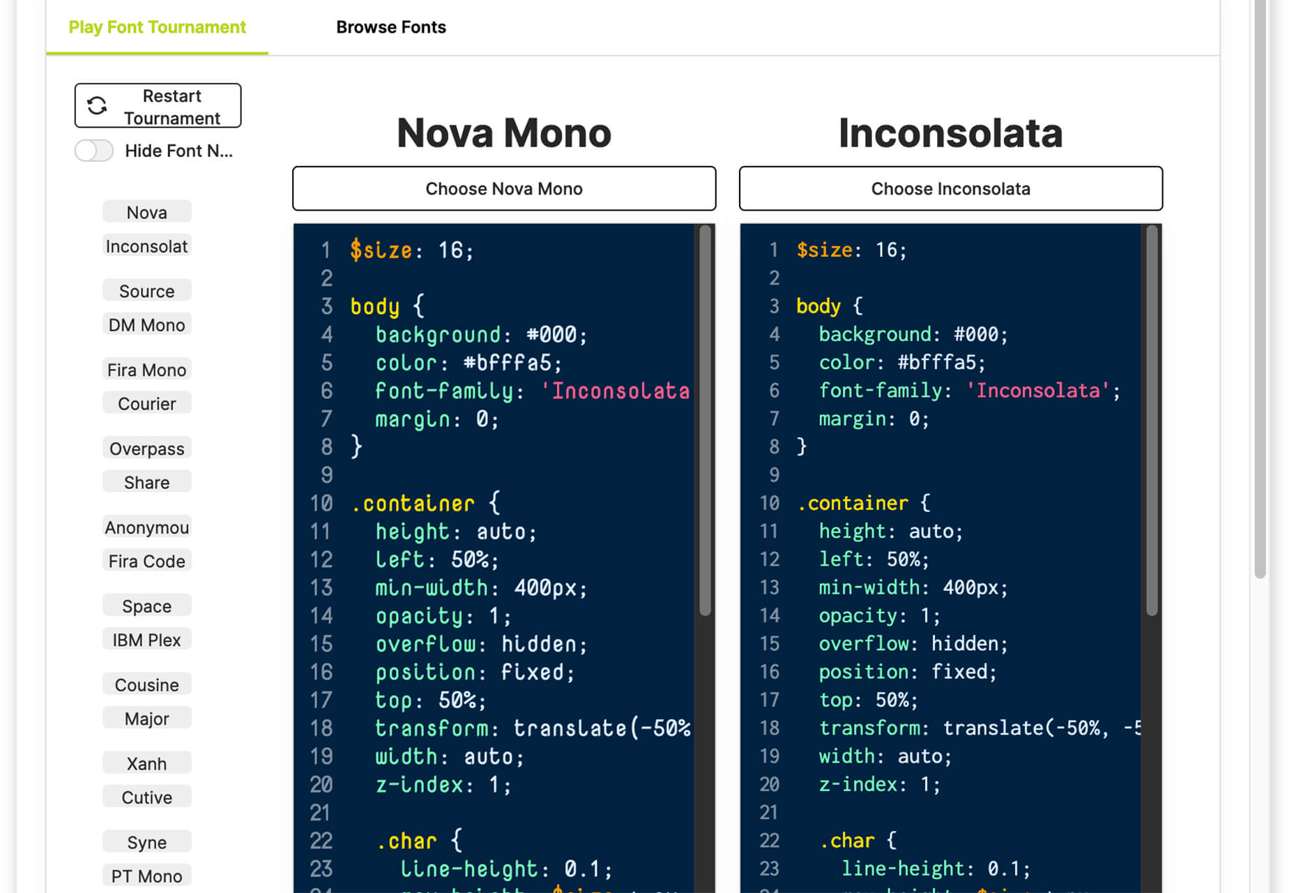 Exciting New Tools For Designers, November 2021 coding font