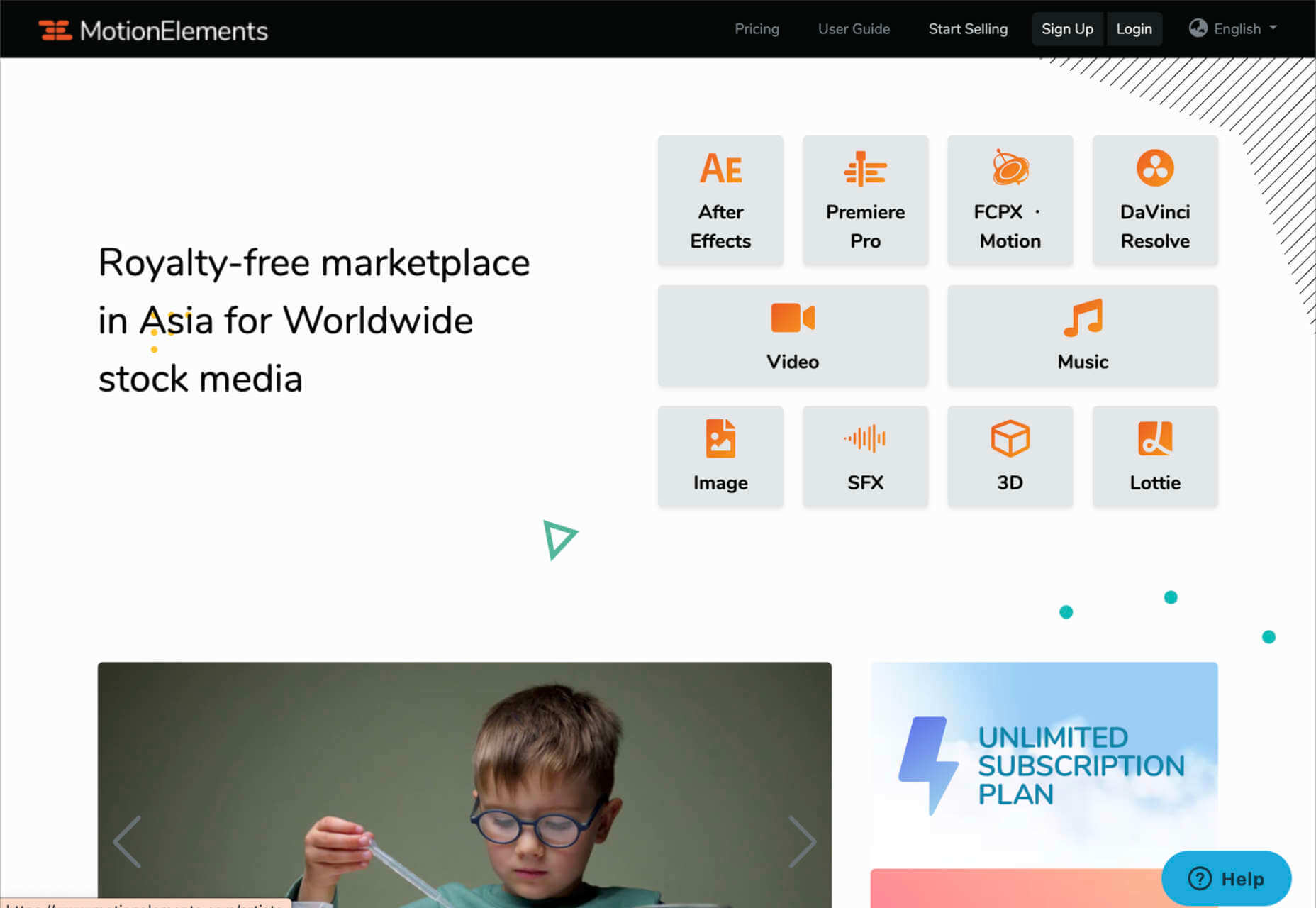 9 Amazing Design-Resource Package Sites 06 motionelements