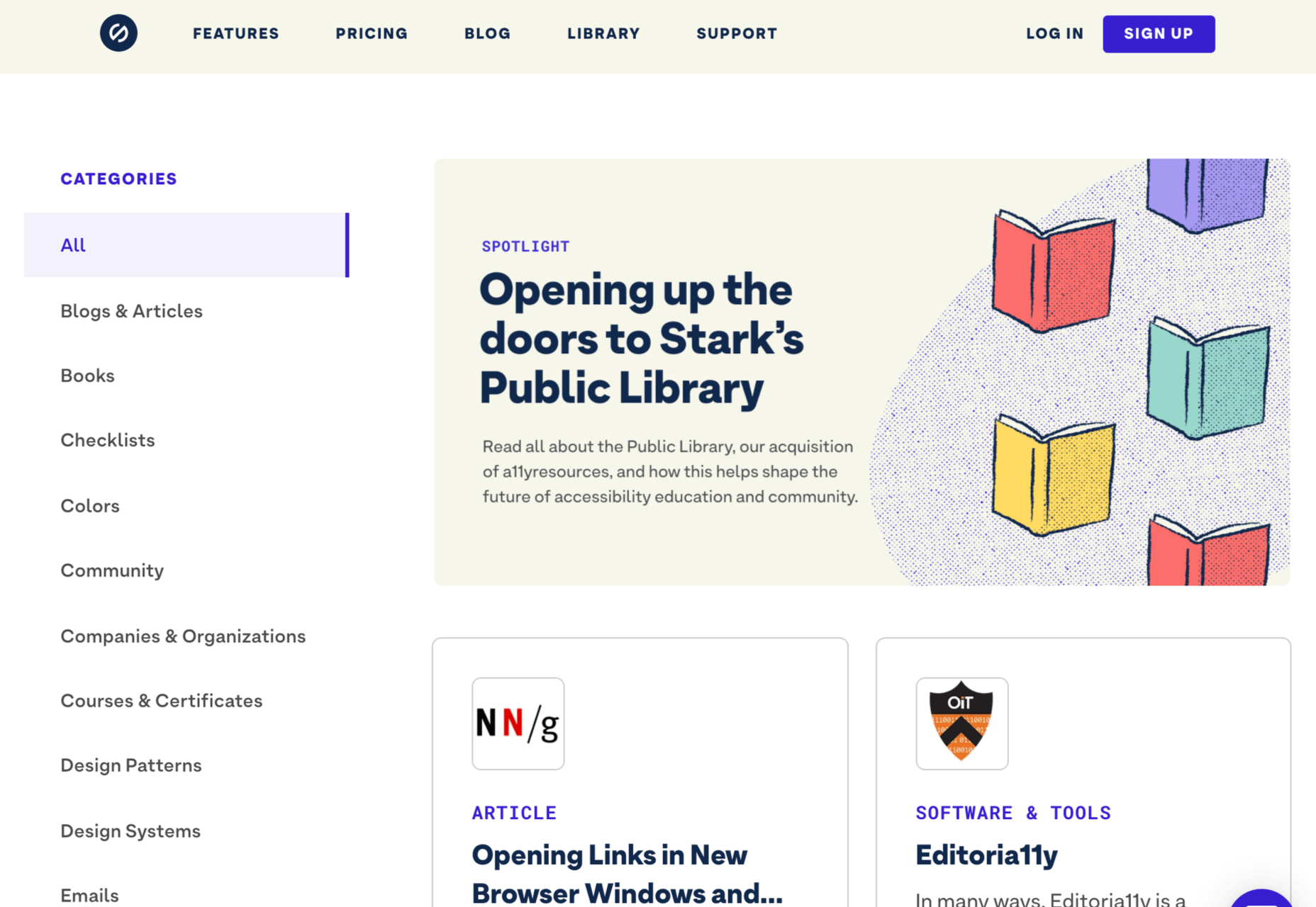 Stark Launches Public Library For Accessibility library 00