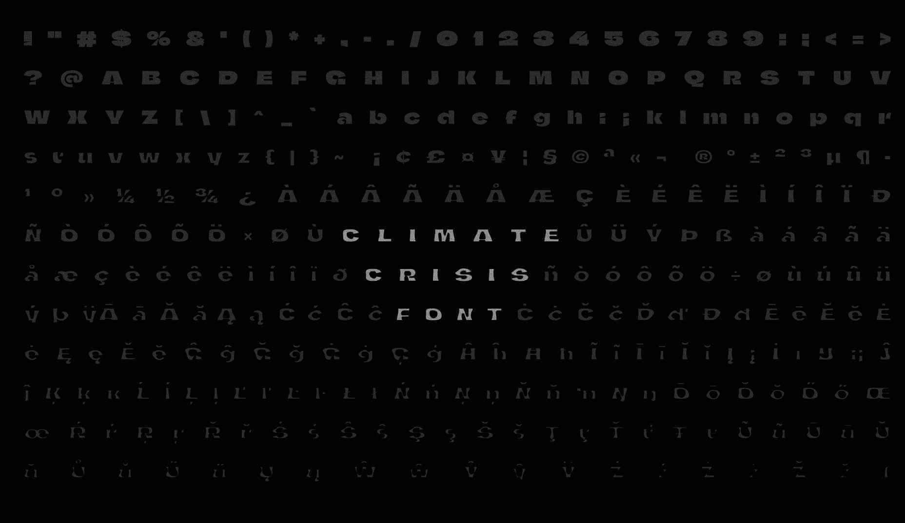 Variable Font Reveals The Full Horror of The Climate Crisis climatecrisis 07