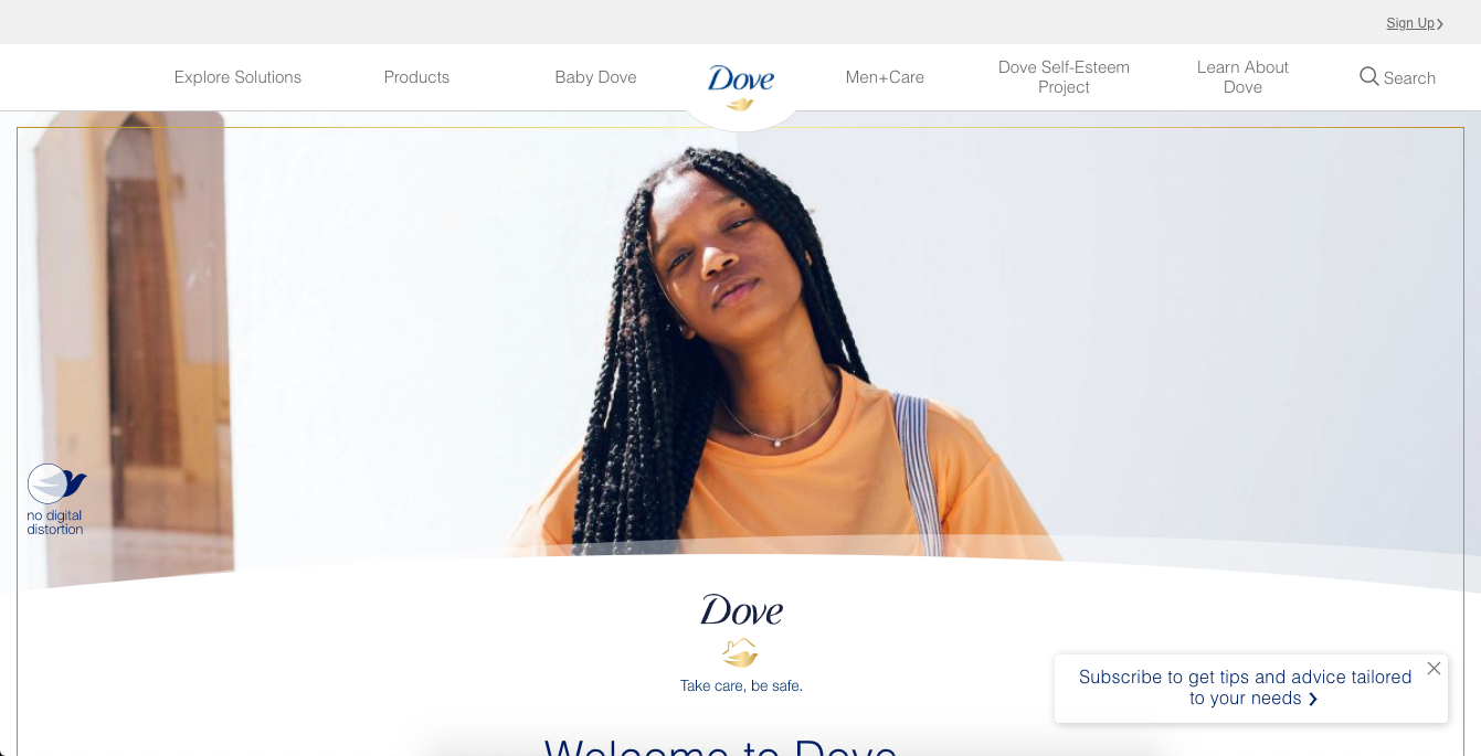 What’s New in Ecommerce, February 2021 Dove says there's "no digital distortion" used in this photo of the model