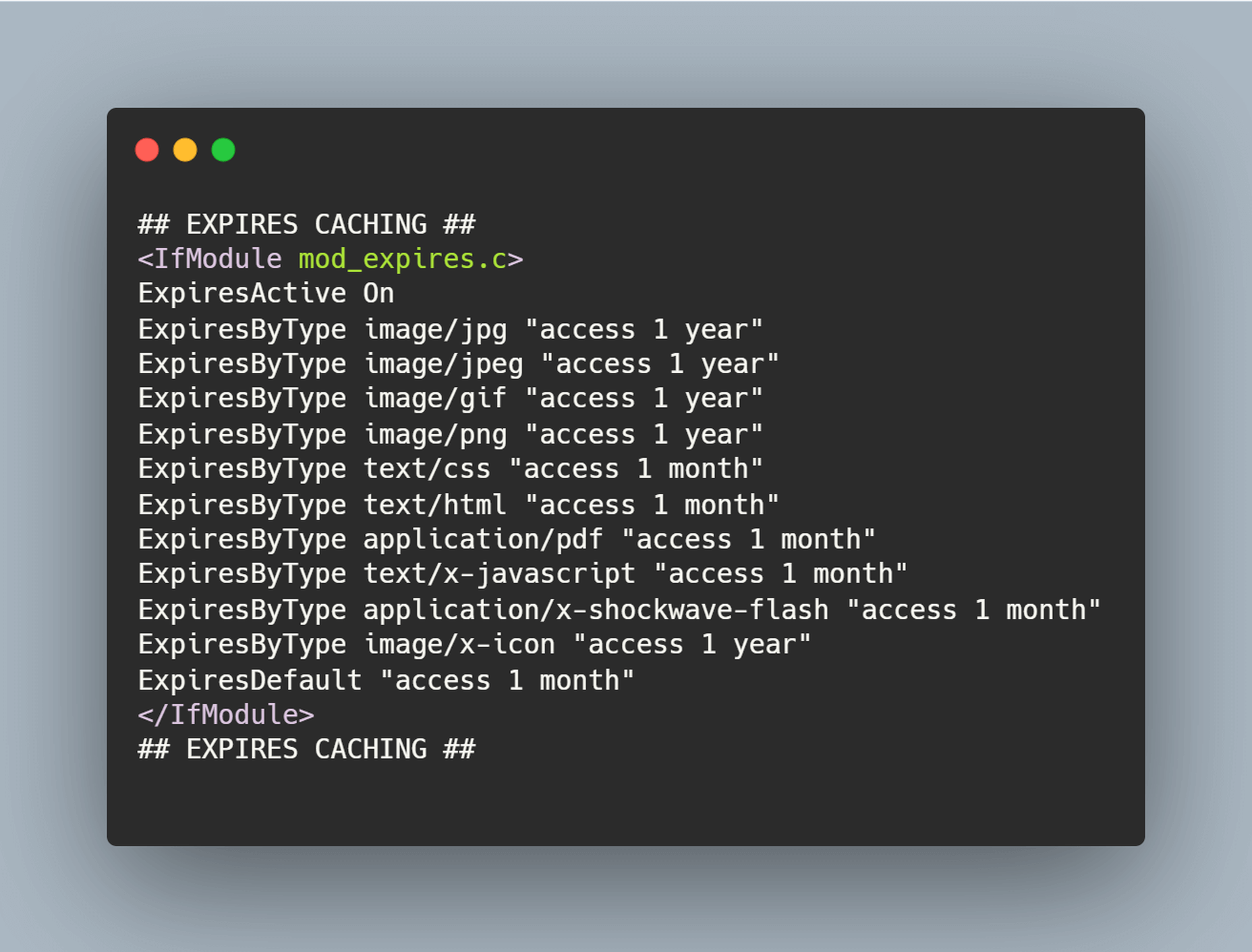browser caching