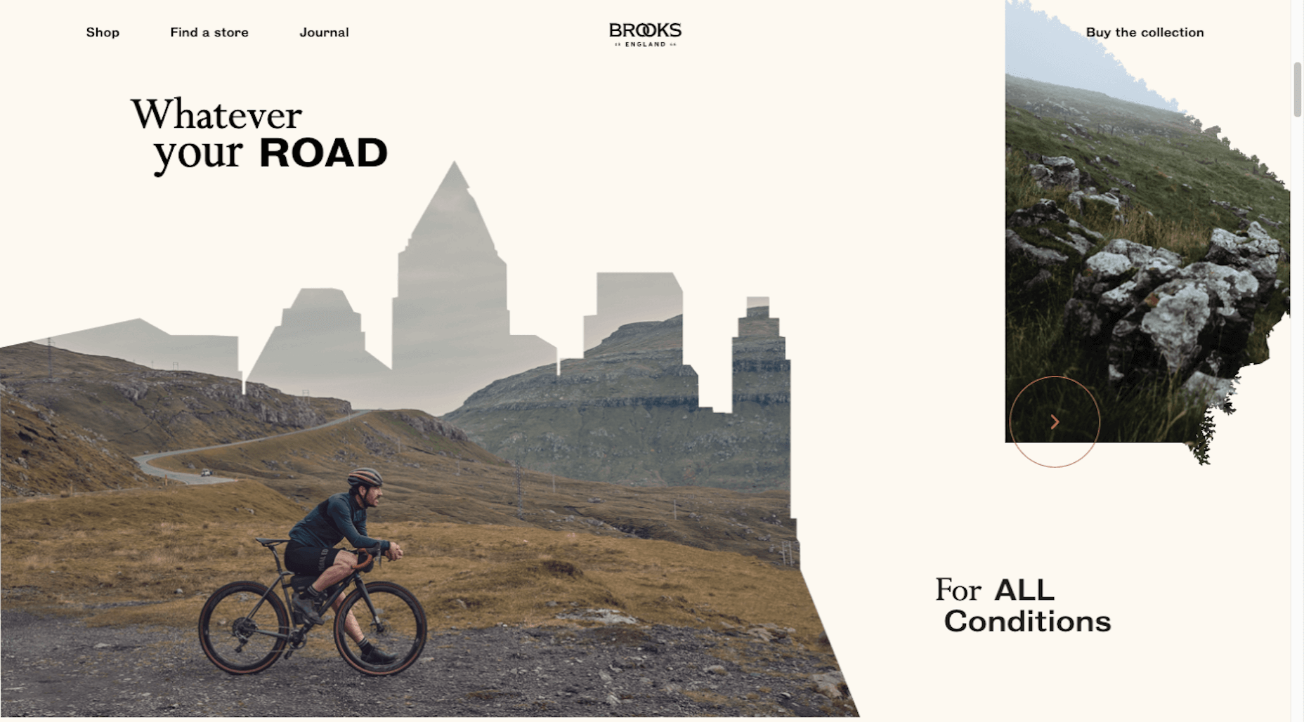 What’s New in Ecommerce, January 2021 Ecommerce trends - calmer color palettes like the one used by Brooks England
