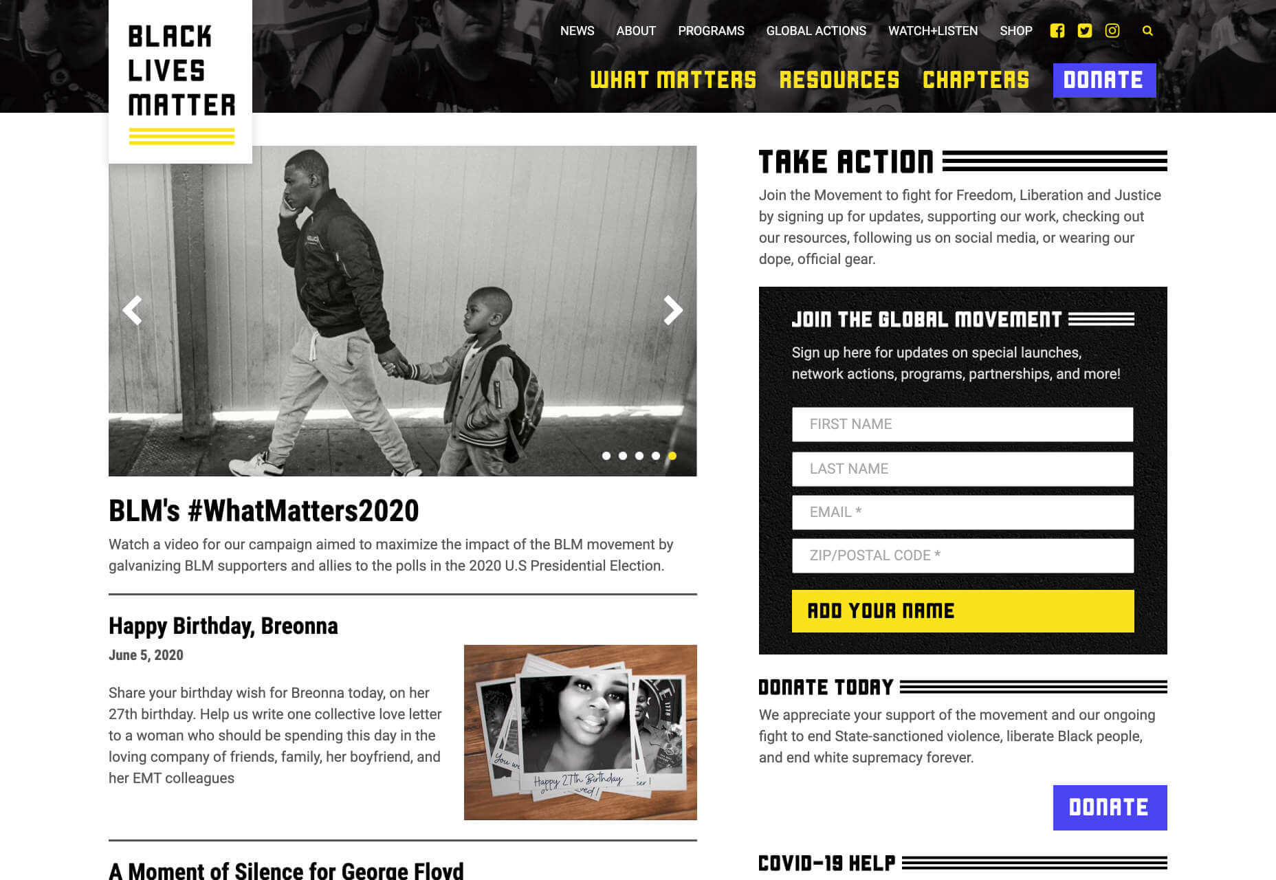 50 Best Websites of 2020 blacklivesmatter