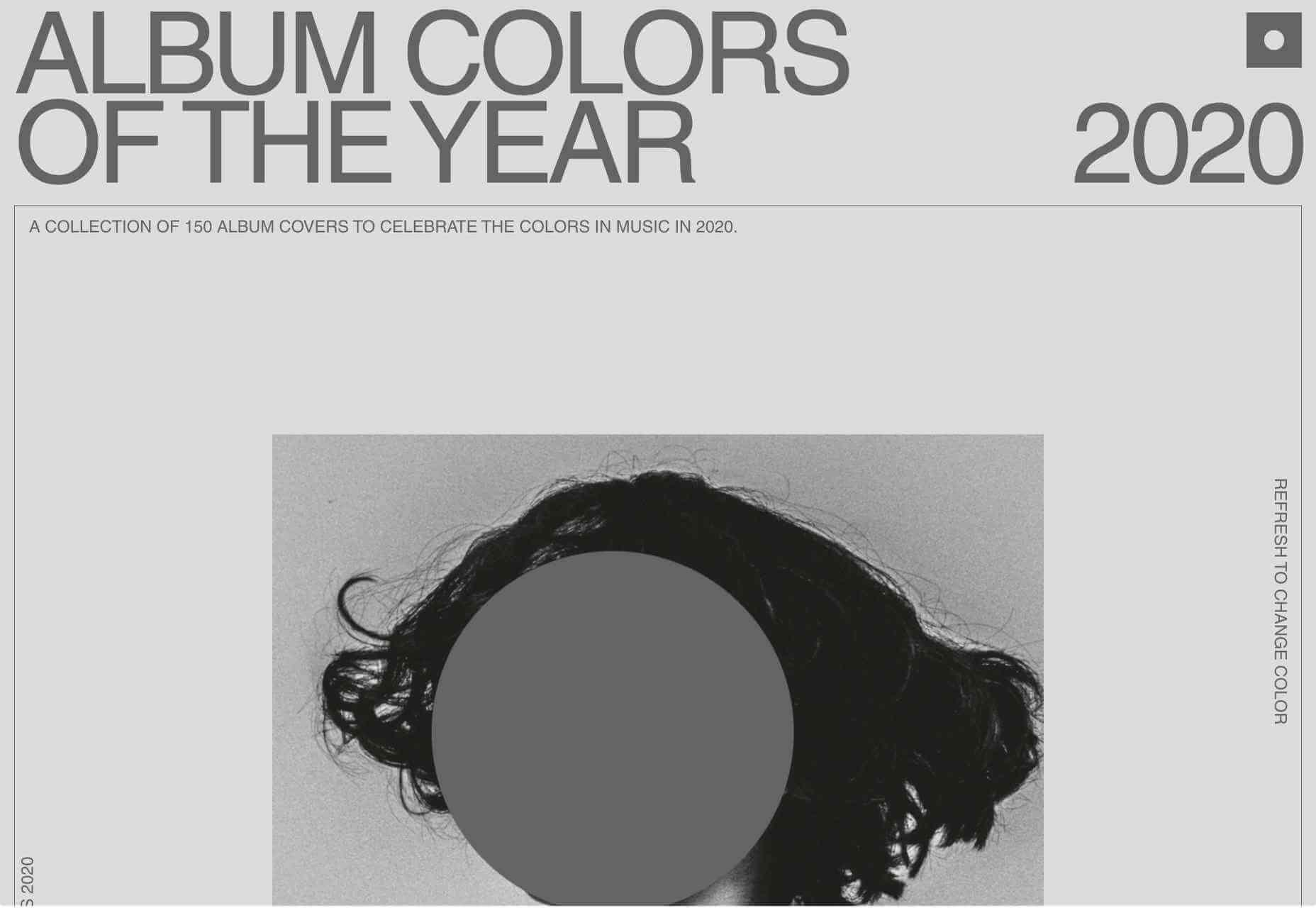 50 Best Websites of 2020 albumcolors