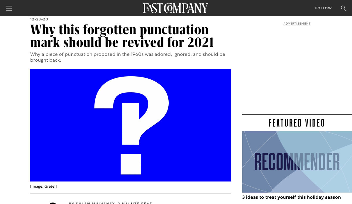 Popular Design News of the Week: December 21, 2020 – December 27, 2020 punctuation