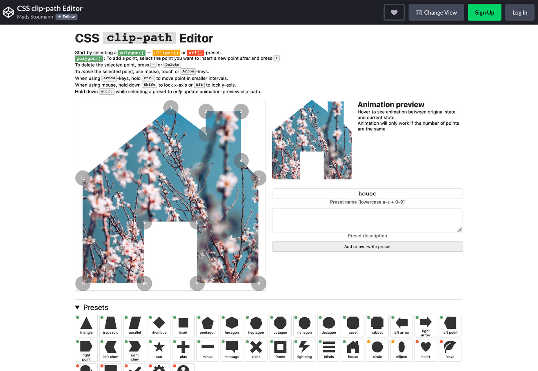 Exciting New Tools for Designers, December 2020 clip path