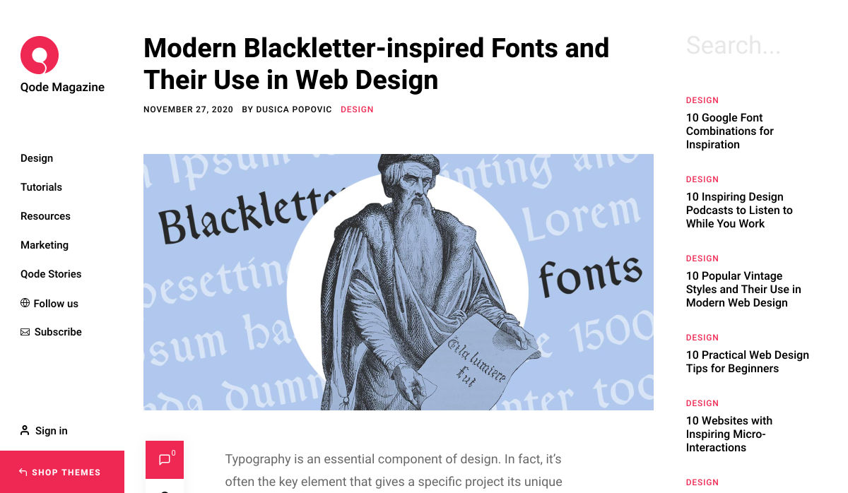 Popular Design News of the Week: November 30, 2020 – December 6, 2020 blackletter