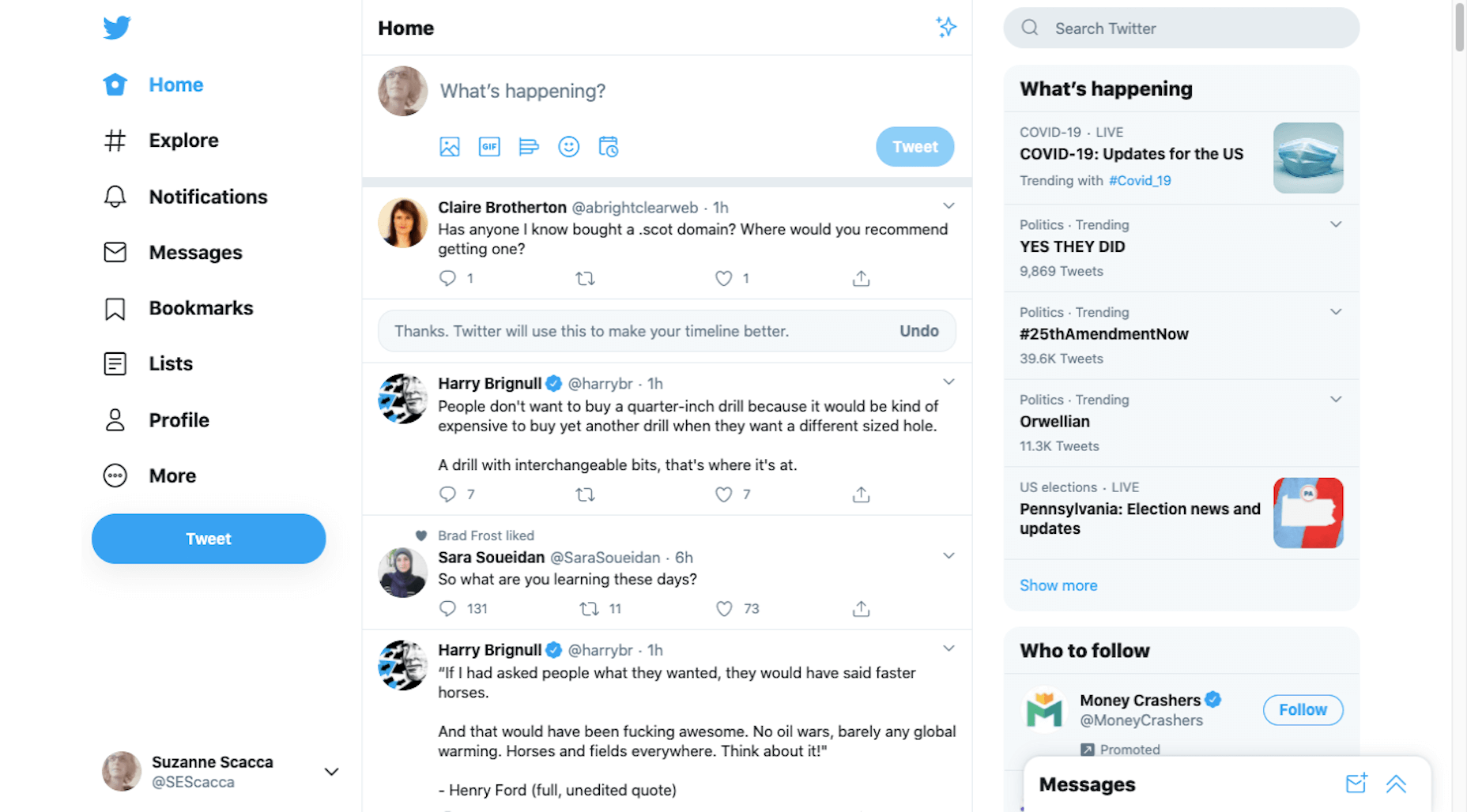 Branding 101: How to Get Your Design Business Online Twitter homepage