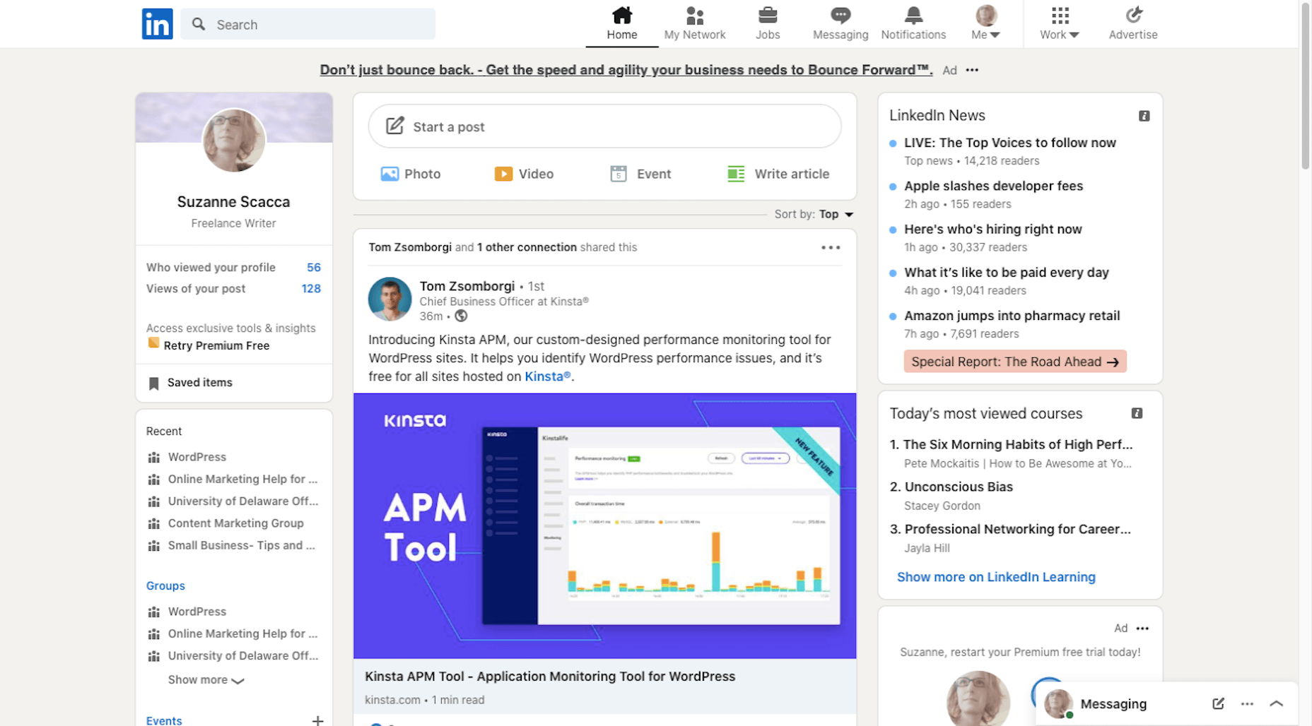 Branding 101: How to Get Your Design Business Online LinkedIn homepage