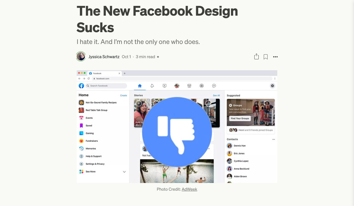 Popular Design News of the Week: October 26, 2020 – November 1, 2020 facebook 2